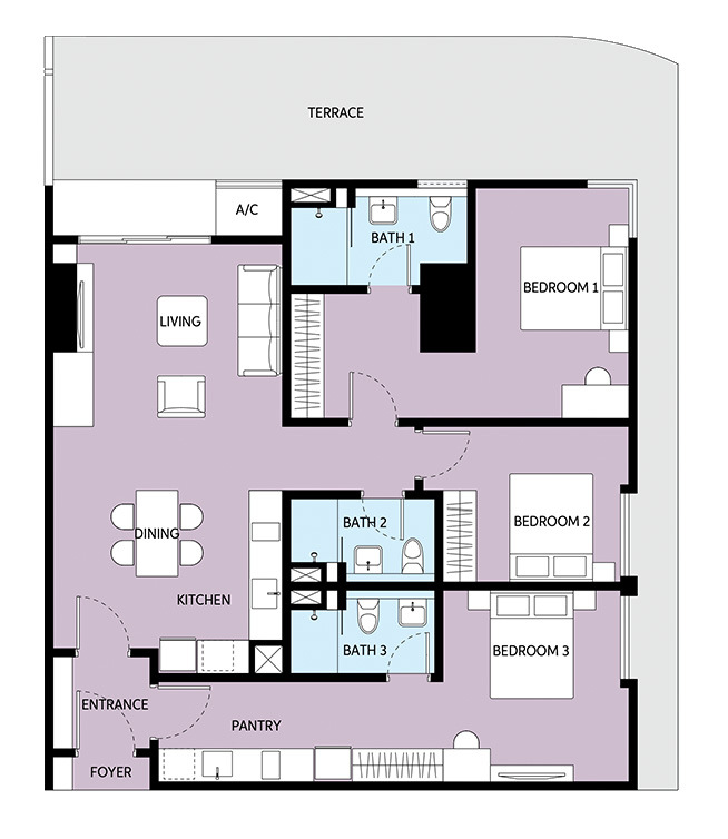 Pavilion Square - Kuala Lumpur Layout Plans